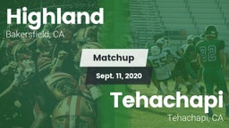 Matchup: Highland  vs. Tehachapi  2020