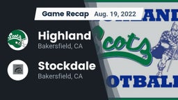Recap: Highland  vs. Stockdale  2022