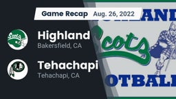 Recap: Highland  vs. Tehachapi  2022