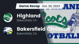 Recap: Highland  vs. Bakersfield Christian  2023