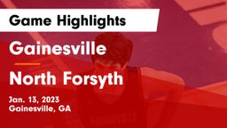 Gainesville  vs North Forsyth  Game Highlights - Jan. 13, 2023