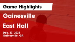 Gainesville  vs East Hall  Game Highlights - Dec. 27, 2023