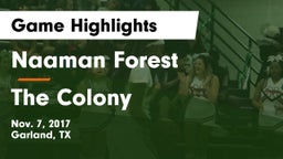 Naaman Forest  vs The Colony  Game Highlights - Nov. 7, 2017