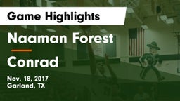 Naaman Forest  vs Conrad  Game Highlights - Nov. 18, 2017