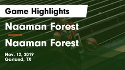 Naaman Forest  vs Naaman Forest  Game Highlights - Nov. 12, 2019