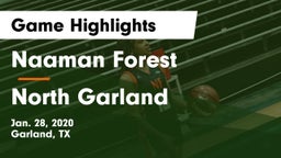 Naaman Forest  vs North Garland  Game Highlights - Jan. 28, 2020