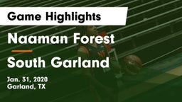 Naaman Forest  vs South Garland  Game Highlights - Jan. 31, 2020