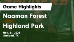 Naaman Forest  vs Highland Park  Game Highlights - Nov. 21, 2020