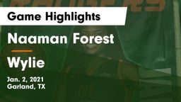 Naaman Forest  vs Wylie  Game Highlights - Jan. 2, 2021