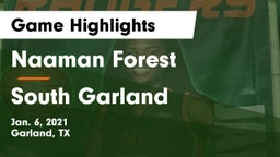 Naaman Forest  vs South Garland  Game Highlights - Jan. 6, 2021