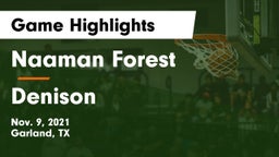 Naaman Forest  vs Denison  Game Highlights - Nov. 9, 2021