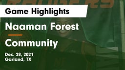 Naaman Forest  vs Community  Game Highlights - Dec. 28, 2021