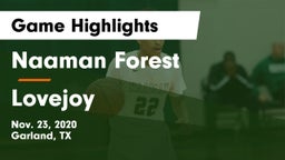 Naaman Forest  vs Lovejoy  Game Highlights - Nov. 23, 2020