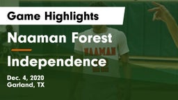 Naaman Forest  vs Independence  Game Highlights - Dec. 4, 2020