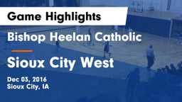 Bishop Heelan Catholic  vs Sioux City West   Game Highlights - Dec 03, 2016