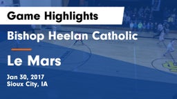 Bishop Heelan Catholic  vs Le Mars  Game Highlights - Jan 30, 2017