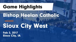 Bishop Heelan Catholic  vs Sioux City West   Game Highlights - Feb 2, 2017
