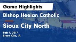Bishop Heelan Catholic  vs Sioux City North  Game Highlights - Feb 7, 2017
