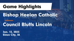 Bishop Heelan Catholic  vs Council Bluffs Lincoln  Game Highlights - Jan. 13, 2023