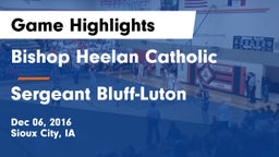 Bishop Heelan Catholic  vs Sergeant Bluff-Luton  Game Highlights - Dec 06, 2016
