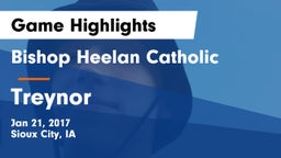 Bishop Heelan Catholic  vs Treynor  Game Highlights - Jan 21, 2017