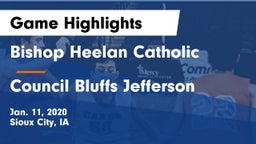 Bishop Heelan Catholic  vs Council Bluffs Jefferson  Game Highlights - Jan. 11, 2020