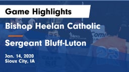 Bishop Heelan Catholic  vs Sergeant Bluff-Luton  Game Highlights - Jan. 14, 2020