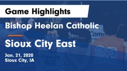 Bishop Heelan Catholic  vs Sioux City East  Game Highlights - Jan. 21, 2020