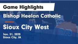 Bishop Heelan Catholic  vs Sioux City West   Game Highlights - Jan. 31, 2020
