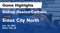 Bishop Heelan Catholic  vs Sioux City North  Game Highlights - Jan. 22, 2021