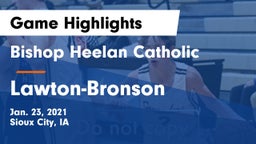 Bishop Heelan Catholic  vs Lawton-Bronson  Game Highlights - Jan. 23, 2021