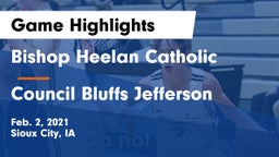 Bishop Heelan Catholic  vs Council Bluffs Jefferson  Game Highlights - Feb. 2, 2021