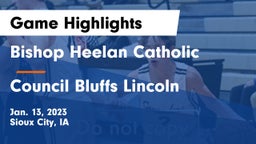 Bishop Heelan Catholic  vs Council Bluffs Lincoln  Game Highlights - Jan. 13, 2023