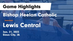 Bishop Heelan Catholic  vs Lewis Central  Game Highlights - Jan. 21, 2023