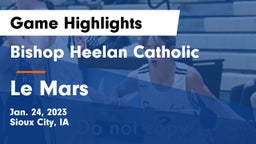Bishop Heelan Catholic  vs Le Mars  Game Highlights - Jan. 24, 2023