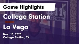 College Station  vs La Vega  Game Highlights - Nov. 10, 2020