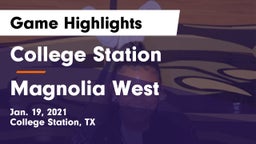 College Station  vs Magnolia West  Game Highlights - Jan. 19, 2021