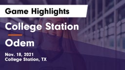 College Station  vs Odem  Game Highlights - Nov. 18, 2021