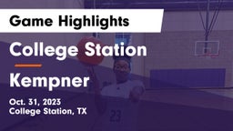 College Station  vs Kempner  Game Highlights - Oct. 31, 2023