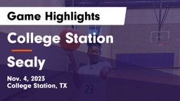 College Station  vs Sealy  Game Highlights - Nov. 4, 2023