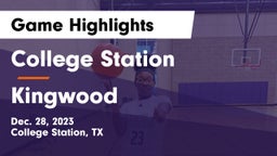 College Station  vs Kingwood  Game Highlights - Dec. 28, 2023