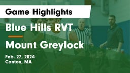 Blue Hills RVT  vs Mount Greylock Game Highlights - Feb. 27, 2024