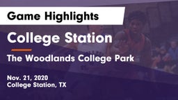 College Station  vs The Woodlands College Park  Game Highlights - Nov. 21, 2020