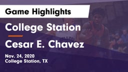 College Station  vs Cesar E. Chavez  Game Highlights - Nov. 24, 2020