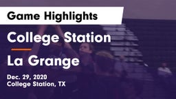 College Station  vs La Grange  Game Highlights - Dec. 29, 2020