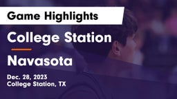 College Station  vs Navasota  Game Highlights - Dec. 28, 2023