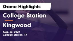 College Station  vs Kingwood  Game Highlights - Aug. 30, 2022