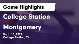 College Station  vs Montgomery  Game Highlights - Sept. 16, 2022