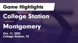 College Station  vs Montgomery  Game Highlights - Oct. 11, 2022