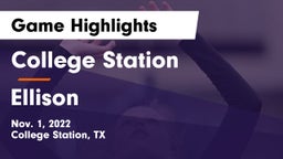 College Station  vs Ellison  Game Highlights - Nov. 1, 2022